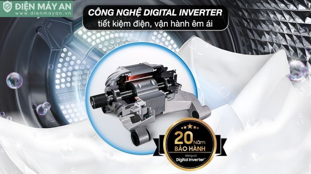 Máy giặt Samsung Inverter 19 kg WA80F19B9BSV